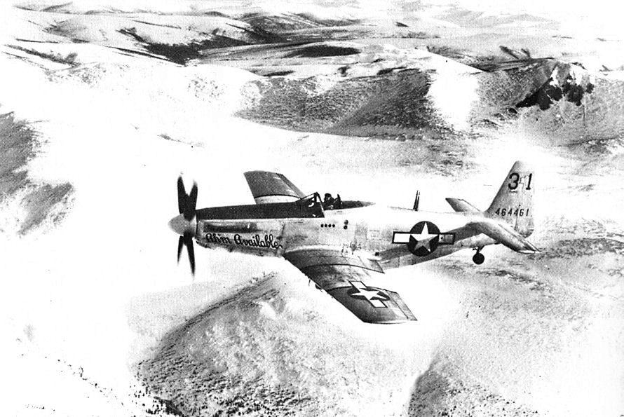 Alaskan air command north american p 51h 10 na mustang 44 64461 1946