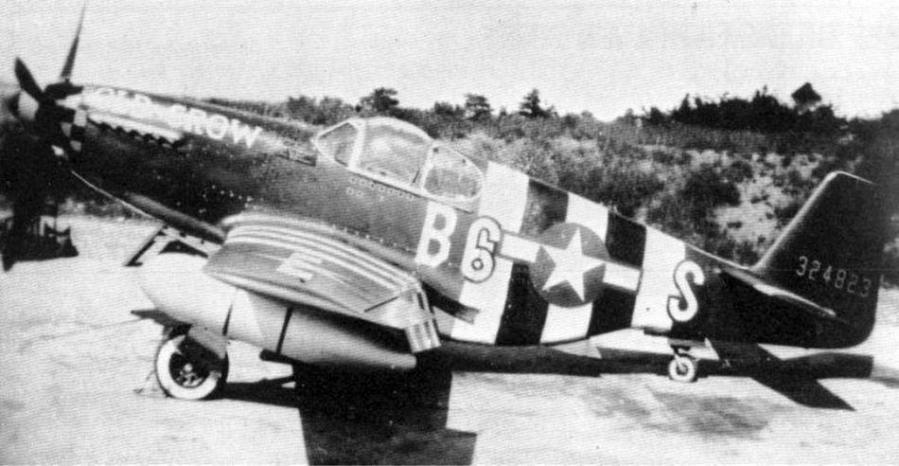 Capt clarence e bud anderson jr 363rd fs p 51b 43 24823 b6 s old crow upl 22682