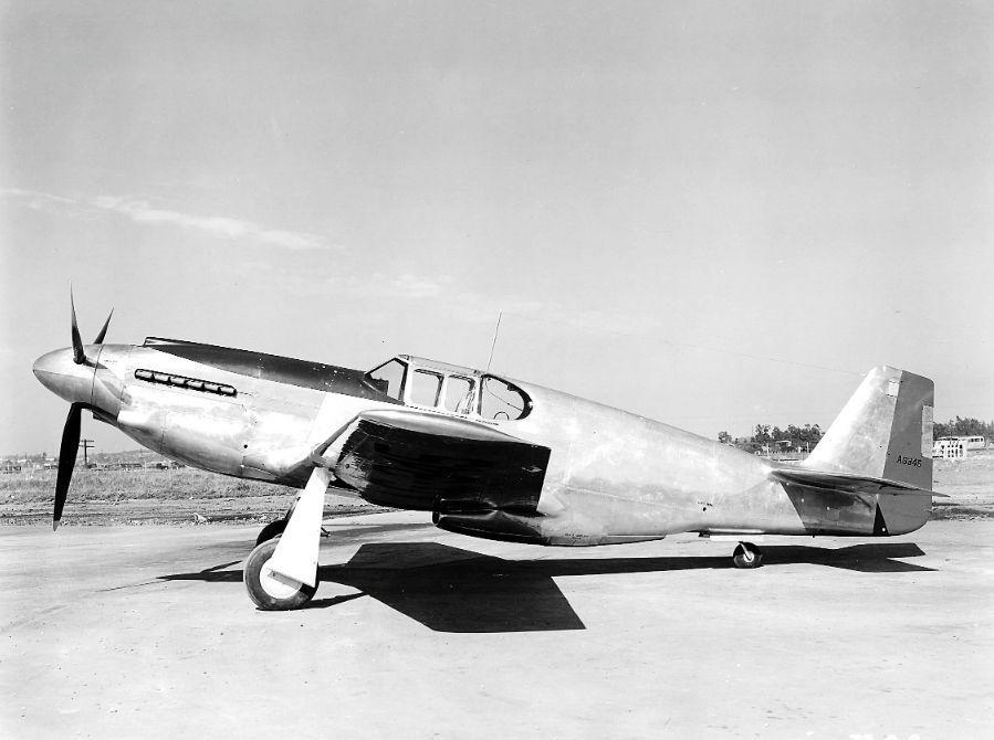 Mustang ag345 mines field north american aviation