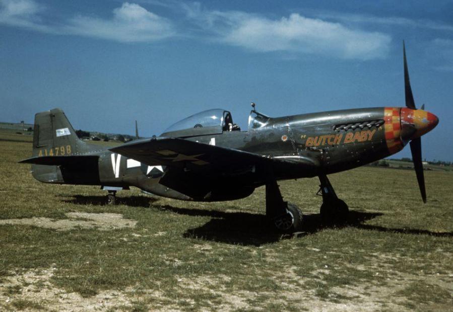 Mustang p 51d 10 na 44 14798 butch baby 357th fg steeple morden iwm fre 6093